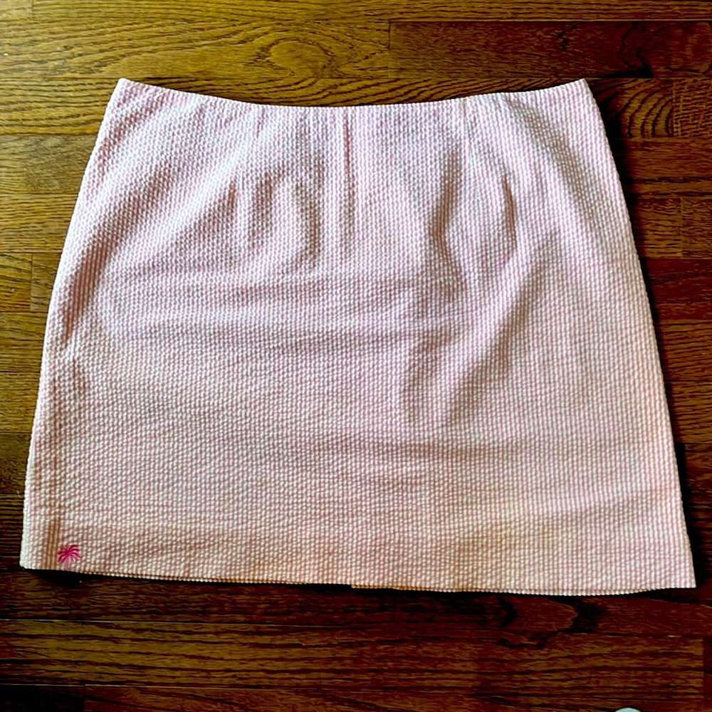 Lily Pulitzer seersucker mini skirt